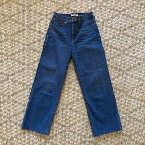 Madewell Slim Wide-Leg Crop Jeans Size 25